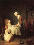 jean-Baptiste-Simeon Chardin Grace Before Dinner oil painting picture wholesale